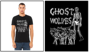NEW - Walking Skeleton Wolves T-shirt