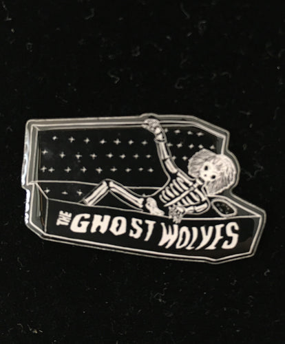 Lapel Pin - Coffin Ghost Wolves Logo